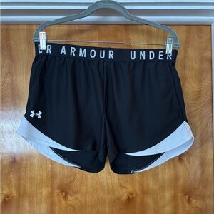 Under Armour Black Shorts with White Trim
